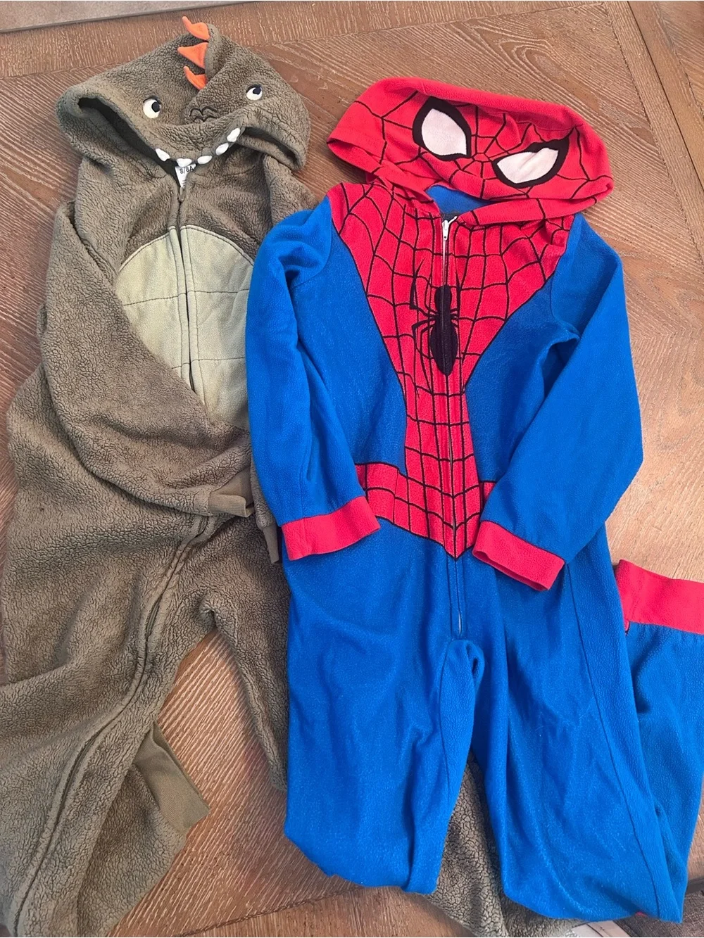 Kids Spider-Man Red & Blue Hooded pajamas
